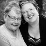 A photo of two women
